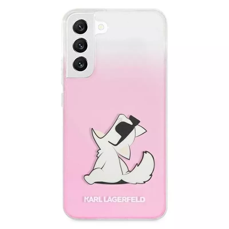 Karl Lagerfeld KLHCS22MCFNRCPI Hard Case for Samsung Galaxy S22+ / S906 - Pink Choupette Eat