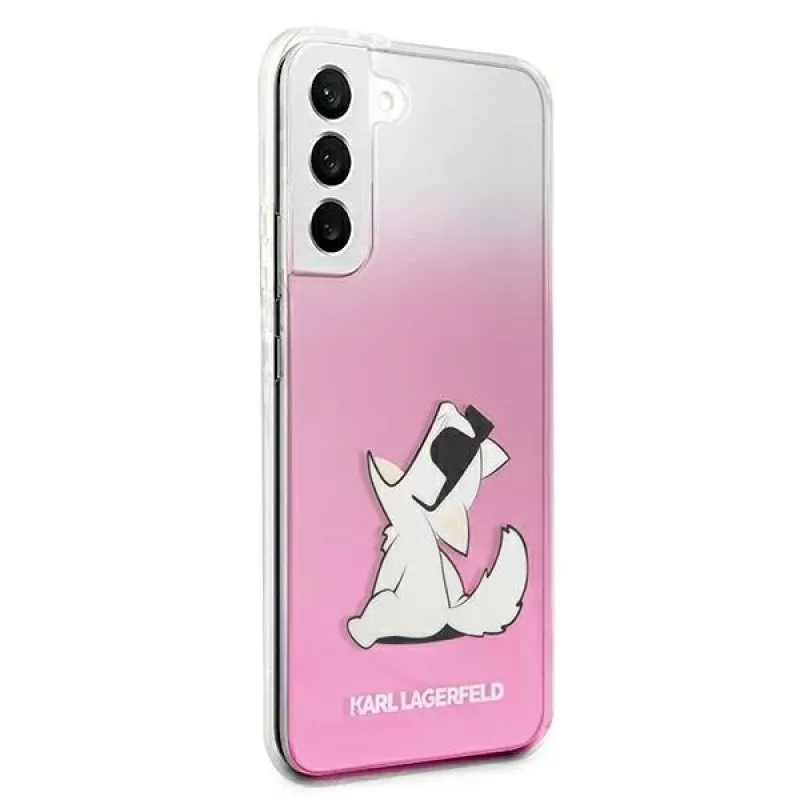 Karl Lagerfeld KLHCS22MCFNRCPI Hard Case for Samsung Galaxy S22+ / S906 - Pink Choupette Eat