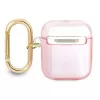 Guess GUA2HHTSP Strap Collection apsauginis dėklas Apple AirPods 1/2 – rožinis