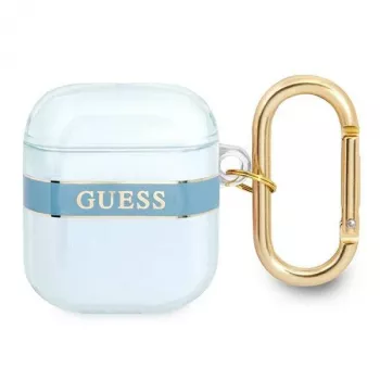 Guess GUA2HHTSB AirPods 1/2 Dangtelis Mėlynas Strap Collection