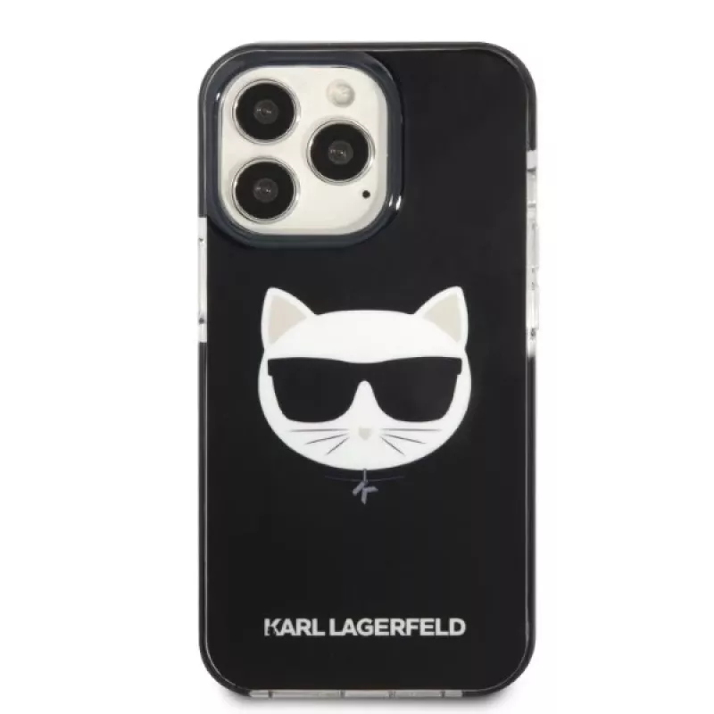 Karl Lagerfeld KLHCP13LTPECK iPhone 13 Pro / 13 6.1 Hardcase Black Choupette Head