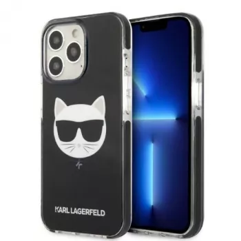 Karl Lagerfeld KLHCP13XTPECK Hard Case for iPhone 13 Pro Max 6,7 inch Black Choupette Head