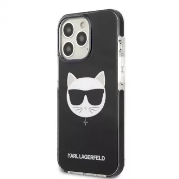 Karl Lagerfeld KLHCP13XTPECK Hard Case for iPhone 13 Pro Max 6,7 inch Black Choupette Head