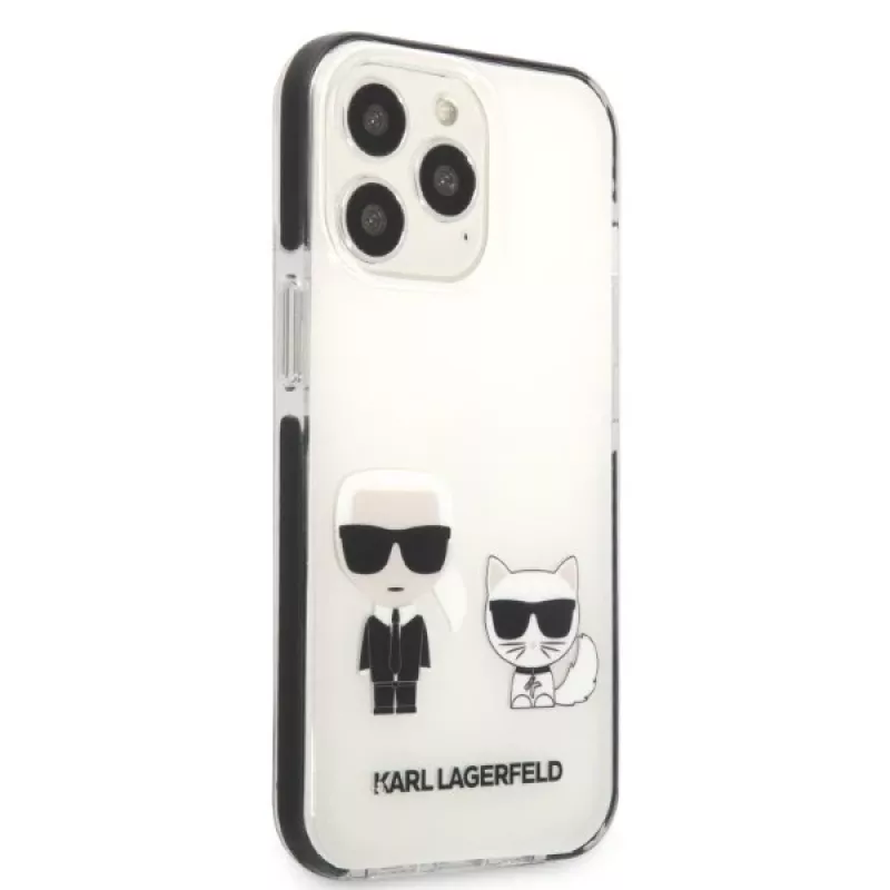 Karl Lagerfeld KLHCP13LTPEKCW iPhone 13 Pro / 13 6.1 Hardcase White Karl & Choupette