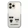 Karl Lagerfeld KLHCP13XTPEKCW Hard Case for iPhone 13 Pro Max 6,7 inch White Karl & Choupette