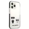 Karl Lagerfeld KLHCP13XTPEKCW Hard Case for iPhone 13 Pro Max 6,7 inch White Karl & Choupette