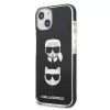 Karl Lagerfeld KLHCP13MTPE2TK Kietas Dėklas iPhone 13/14/15 6,1 inch Juodas Karl & Choupette Head