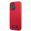 Karl Lagerfeld KLHCP13LSLMP1R Silicone Plaque Hard Case, skirta iPhone 13 Pro / 13 6,1 inch - Raudona