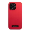 Karl Lagerfeld KLHCP13LSLMP1R Silicone Plaque Hard Case, skirta iPhone 13 Pro / 13 6,1 inch - Raudona