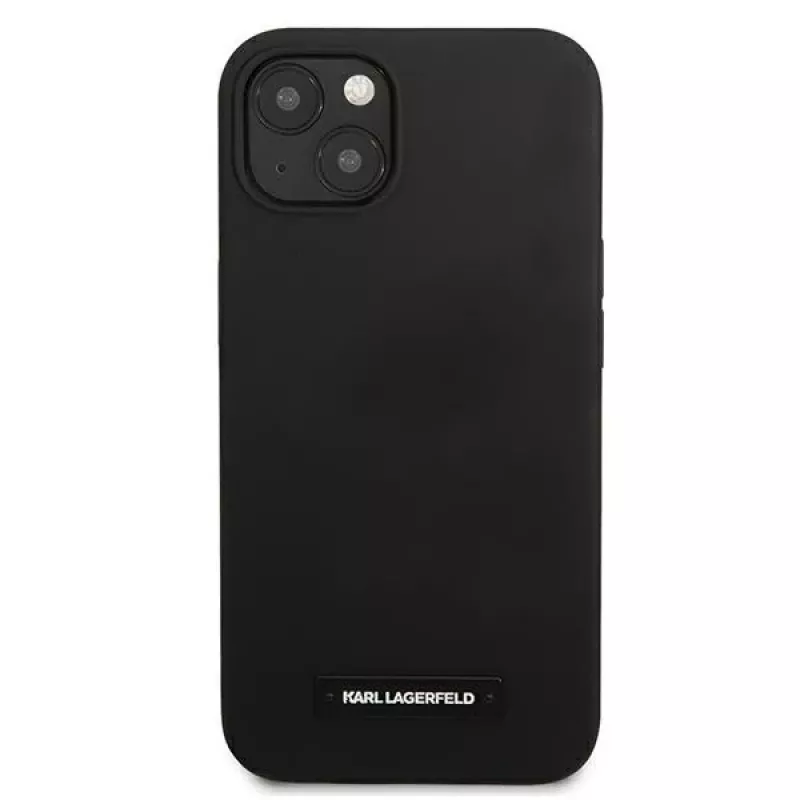 Karl Lagerfeld Silicone Plaque Back Cover for Apple iPhone 13 mini 5,4 inch - Black