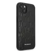 Karl Lagerfeld KLHCP13SMNMP1K iPhone 13 Mini 5,4 inch Hard Case Black Monogram Plaque