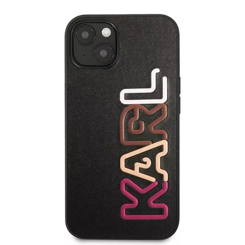 Karl Lagerfeld KLHCP13SPCOBK Ikonik Saffiano Multipink Hard Case, skirta Apple iPhone 13 Mini 5,4 inch juoda