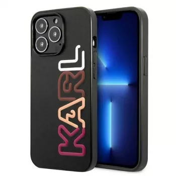 Karl Lagerfeld KLHCP13LPCOBK Kietasis dėklas, skirtas iPhone 13 Pro / iPhone 13 6,1 inch juodas Multipink Brand