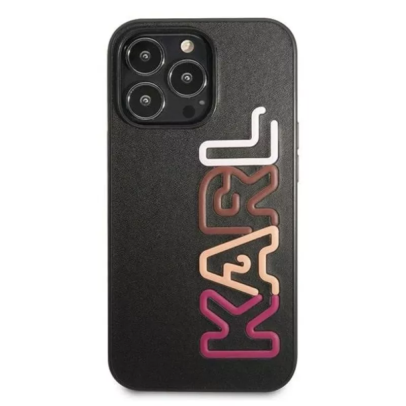 Karl Lagerfeld KLHCP13LPCOBK Kietasis dėklas, skirtas iPhone 13 Pro / iPhone 13 6,1 inch juodas Multipink Brand