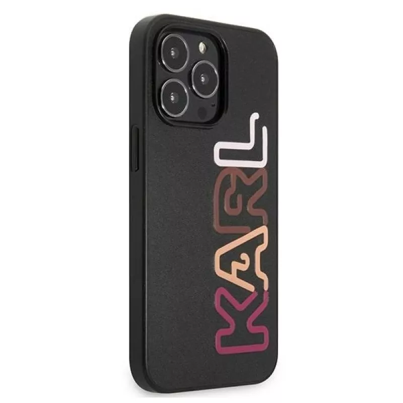 Karl Lagerfeld KLHCP13LPCOBK Kietasis dėklas, skirtas iPhone 13 Pro / iPhone 13 6,1 inch juodas Multipink Brand