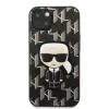 Karl Lagerfeld KLHCP13SPMNIKBK iPhone 13 mini 5.4 Dėklas Hardcase Juodas Monogram Ikonik Patch