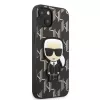 Karl Lagerfeld KLHCP13SPMNIKBK iPhone 13 mini 5.4 Dėklas Hardcase Juodas Monogram Ikonik Patch