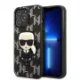 Karl Lagerfeld KLHCP13LPMNIKBK Hard Case for iPhone 13 Pro / 13 6,1 inch Black Monogram Ikonik Patch
