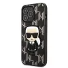 Karl Lagerfeld KLHCP13LPMNIKBK Hard Case for iPhone 13 Pro / 13 6,1 inch Black Monogram Ikonik Patch