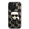 Karl Lagerfeld KLHCP13LPMNIKBK Hard Case for iPhone 13 Pro / 13 6,1 inch Black Monogram Ikonik Patch