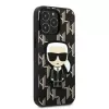 Karl Lagerfeld KLHCP13LPMNIKBK Hard Case for iPhone 13 Pro / 13 6,1 inch Black Monogram Ikonik Patch