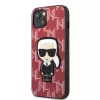 Karl Lagerfeld KLHCP13MPMNIKPI Hard Case for iPhone 13 / 14 6,1 inch Red Monogram Ikonik Patch