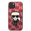Karl Lagerfeld KLHCP13MPMNIKPI Hard Case for iPhone 13 / 14 6,1 inch Red Monogram Ikonik Patch
