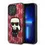 Karl Lagerfeld KLHCP13LPMNIKPI iPhone 13 Pro / 13 6.1 Hard Case Red Monogram Ikonik Patch