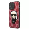 Karl Lagerfeld KLHCP13LPMNIKPI iPhone 13 Pro / 13 6.1 Hard Case Red Monogram Ikonik Patch