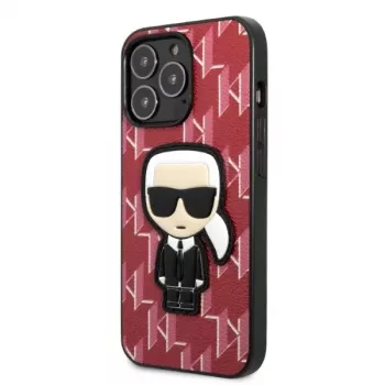 Karl Lagerfeld Ikonik Patch Hard Case, skirta iPhone 13 Pro Max 6,7 inch raudona