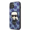Karl Lagerfeld KLHCP13SPMNIKBL iPhone 13 mini Hardcase Blue Monogram Ikonik Patch