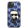 Karl Lagerfeld KLHCP13SPMNIKBL iPhone 13 mini Hardcase Blue Monogram Ikonik Patch