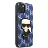 Karl Lagerfeld KLHCP13SPMNIKBL iPhone 13 mini Hardcase Blue Monogram Ikonik Patch