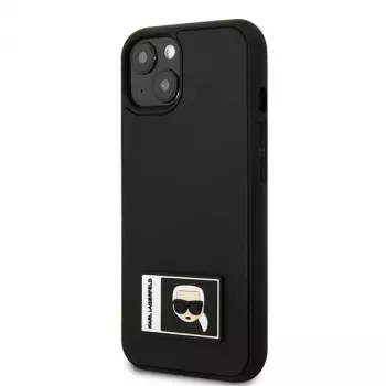 Karl Lagerfeld KLHCP13S3DKPK Ikonik Patch Hard Case, skirta iPhone 13 mini, juoda