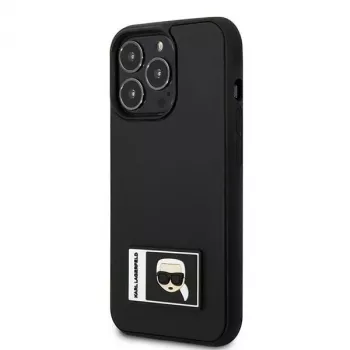 Karl Lagerfeld KLHCP13L3DKPK Ikonik Patch Hard Case, iPhone 13 Pro / 13 6,1 inch - Juoda