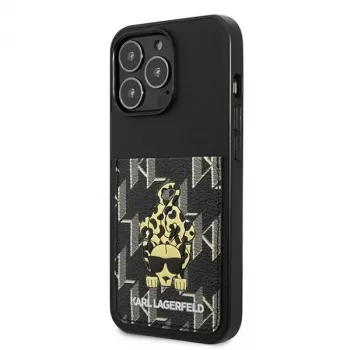 Karl Lagerfeld KLHCP13LCANCNK iPhone 13 Pro / 13 6.1 Hardcase Black Karlimals Cardslot