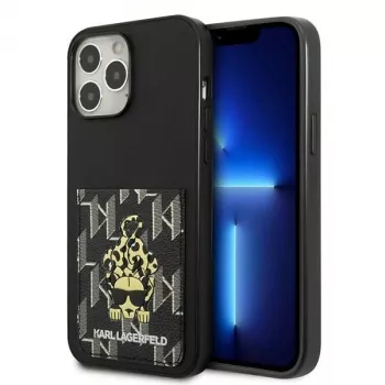 Karl Lagerfeld KLHCP13XCANCNK iPhone 13 Pro Max 6,7 inch Hardcase Black Karlimals Cardslot