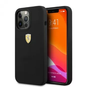 Ferrari FESSIHMP13XBK iPhone 13 Pro Max 6,7 inch Black Hardcase Silicone MagSafe