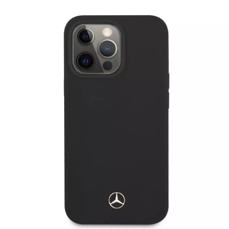 Mercedes-Benz MEHMP13LSILBK iPhone 13 Pro/13 6,1 inch Black Silicone Hard Case with MagSafe