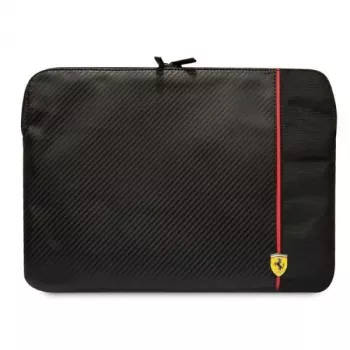 Ferrari Sleeve FECS14AXBK 14 inch Carbon & Smooth Laptop Sleeve Black