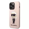 Karl Lagerfeld KLHCP14XSNIKBCP Ikonik Silicone Hard Case for iPhone 14 Pro Max 6,7 inch Pink