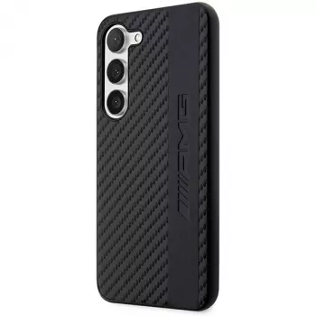 AMG Hard Case for Samsung Galaxy S23+ (SM-S916) - Carbon Stripe & Embossed, Black