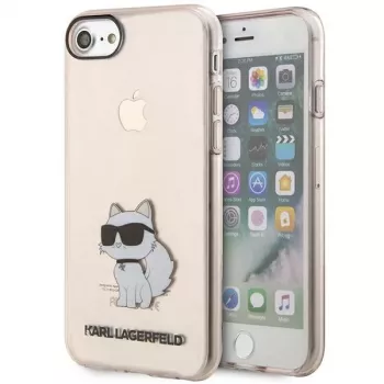 Karl Lagerfeld KLHCI8HNCHTCP Ikonik Choupette kietas dėklas, skirtas iPhone 7/8/SE 2020/SE 2022, rožinis