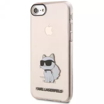 Karl Lagerfeld KLHCI8HNCHTCP Ikonik Choupette kietas dėklas, skirtas iPhone 7/8/SE 2020/SE 2022, rožinis