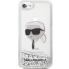 Karl Lagerfeld KLHCI8LNKHCH Hardcase Glitter Karl Head, sidabrinė, skirta iPhone 7/8/SE 2020/SE 2022