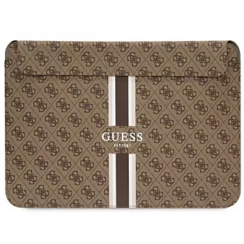 Guess Sleeve GUCS16P4RPSW 16 inch Brown 4G Printed Stripes