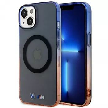 BMW iPhone 13/14/15 Grey Hardcase Gradient Bumper MagSafe