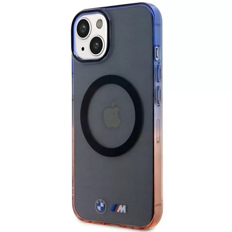 BMW iPhone 13/14/15 Grey Hardcase Gradient Bumper MagSafe