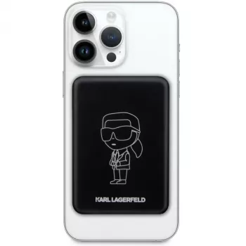 Karl Lagerfeld Ikonik MagSafe belaidis power bank 3000mAh juodas