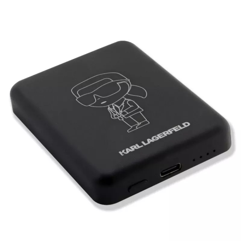 Karl Lagerfeld Ikonik MagSafe belaidis power bank 3000mAh juodas